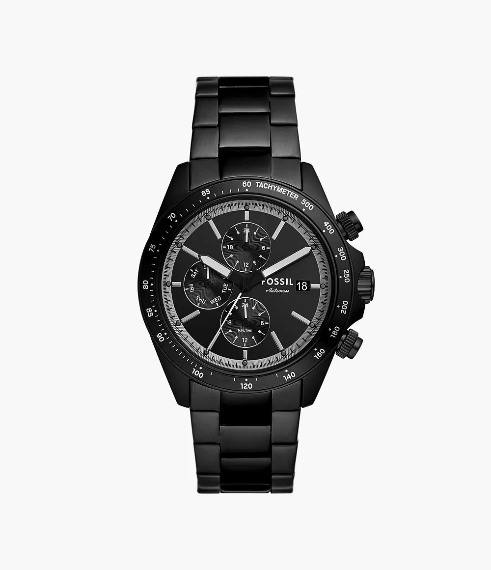 Autocross Multifunction Black Stainless Steel Men's Watch - BQ2875