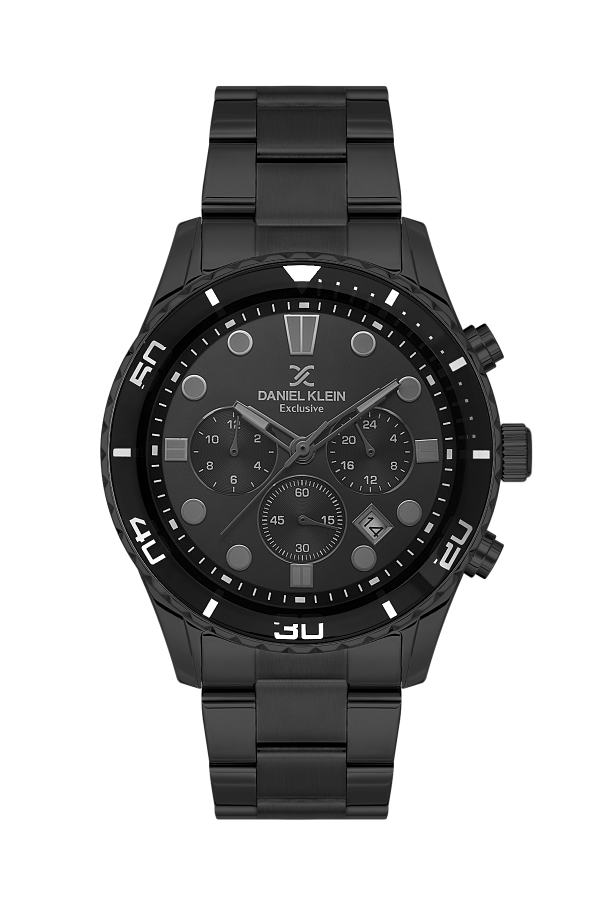 Daniel Klein Black Dial Men's Chronograph Watch- - Main Image