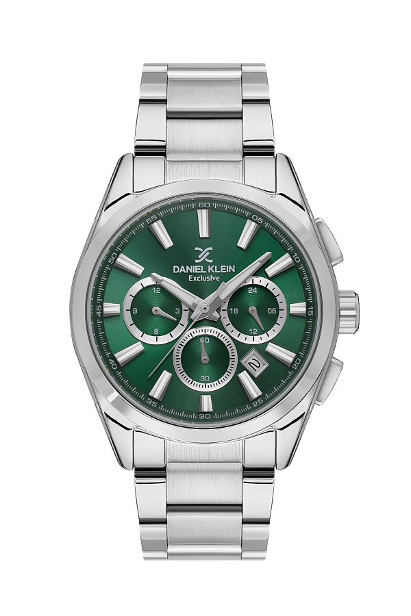 Daniel Klein Green Dial Men's Chronograph Watch- DK.1.13808-3