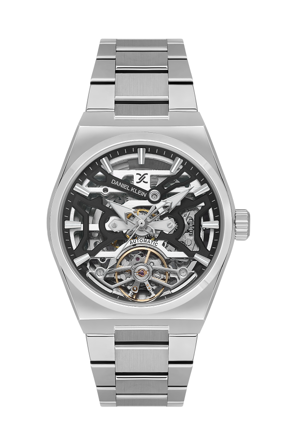 Daniel Klein Skeleton Dial Men's Automatic Watch- DK.1.13857-1