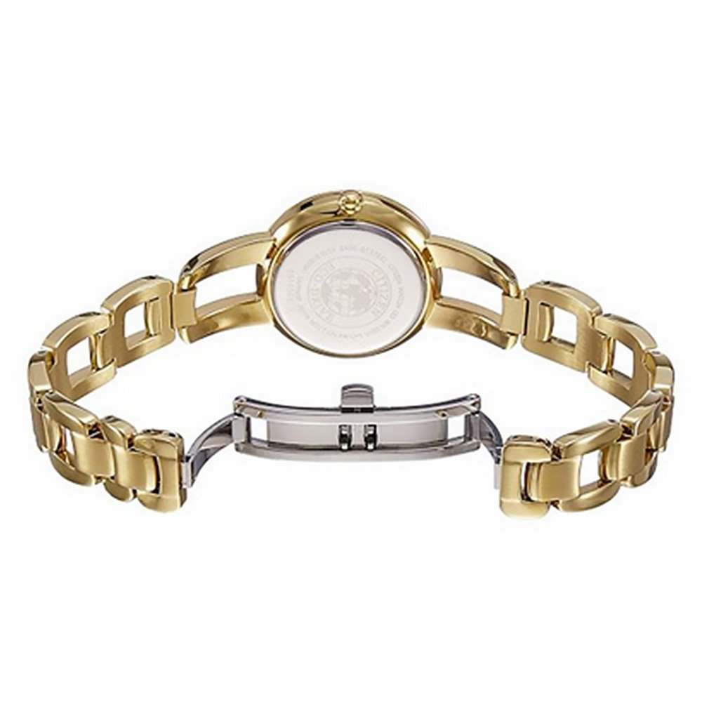 Citizen Eco-Drive Gold Colour White Dial Ladies Watch- EM0432-80Y