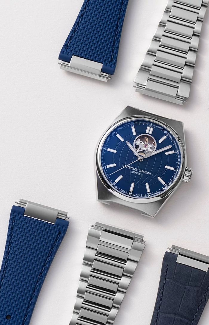 Frederique Constant Highlife Open Heart Blue Dial Men's Automatic Watch- FC-310N4NH6B