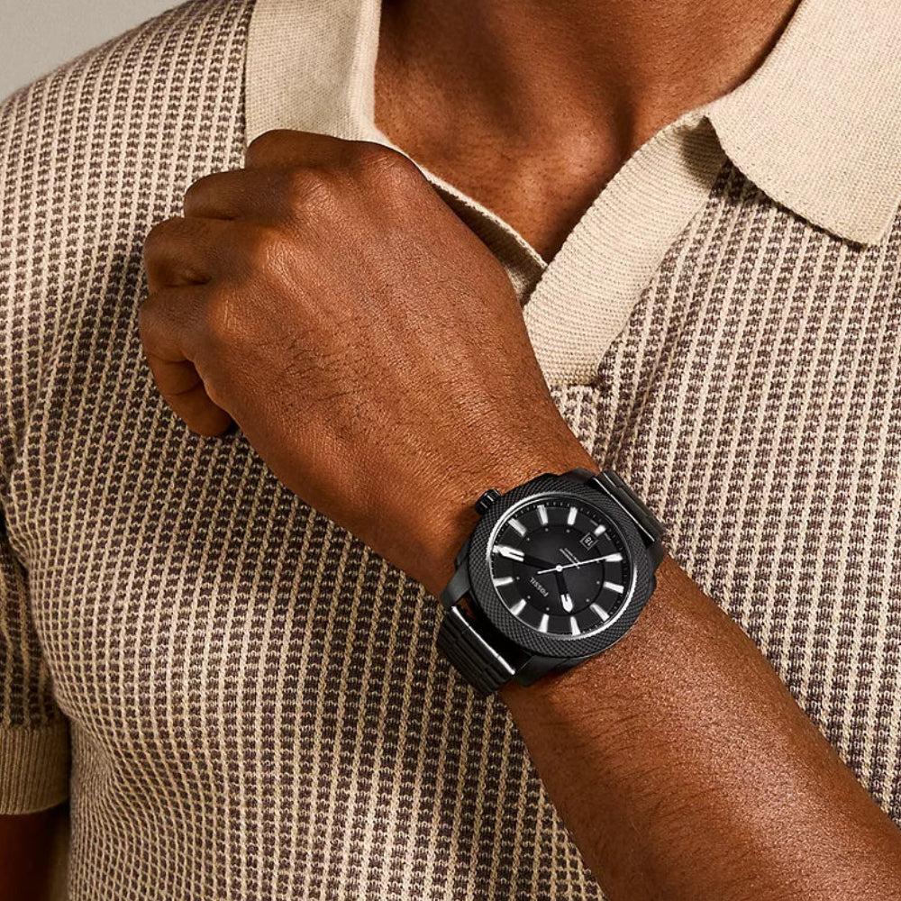 Fossil Machine Black Dial Men's Watch - FS5971