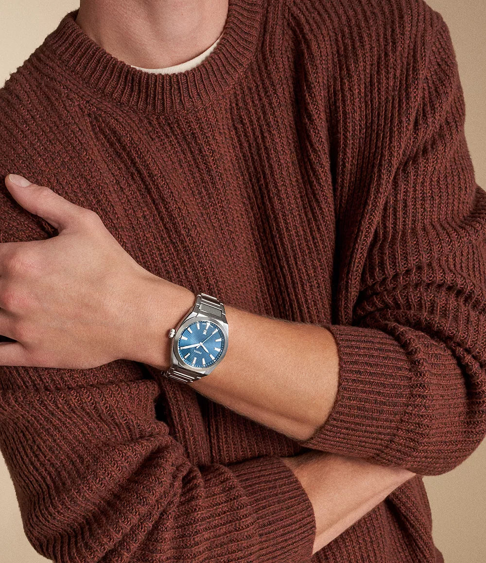 Fossil Everett BlueD Dial Men's Watch - FS6054