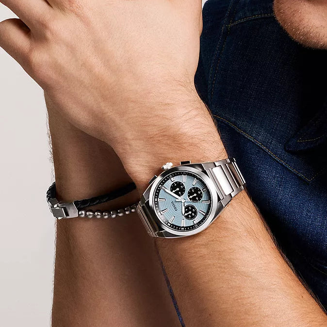 Fossil Everett Ice Blue Dial Men's Watch - FS6105