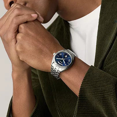 Fossil Campbell Blue Dial 42 mm Men's Watch - FS6140