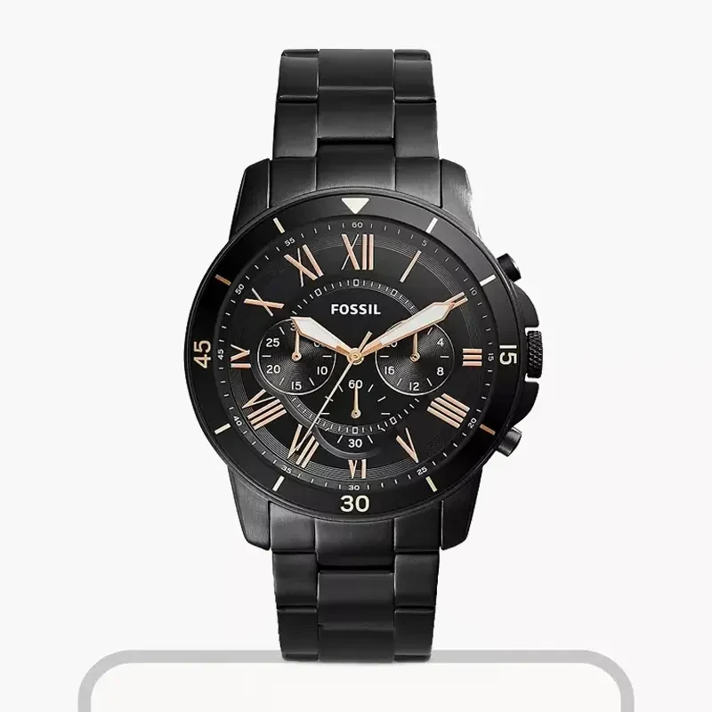 FOSSIL GRANT SPORT Analog Black Men's Chronograph Watch- FS5374