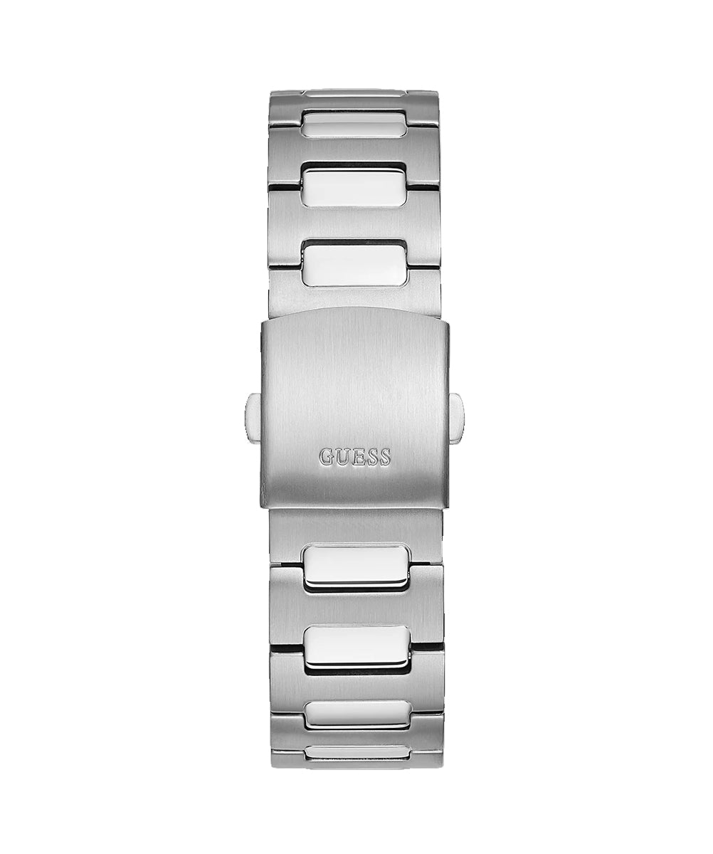 Guess Stainless Steel Grey Dial Men's Multifunction Watch- GW0454G1