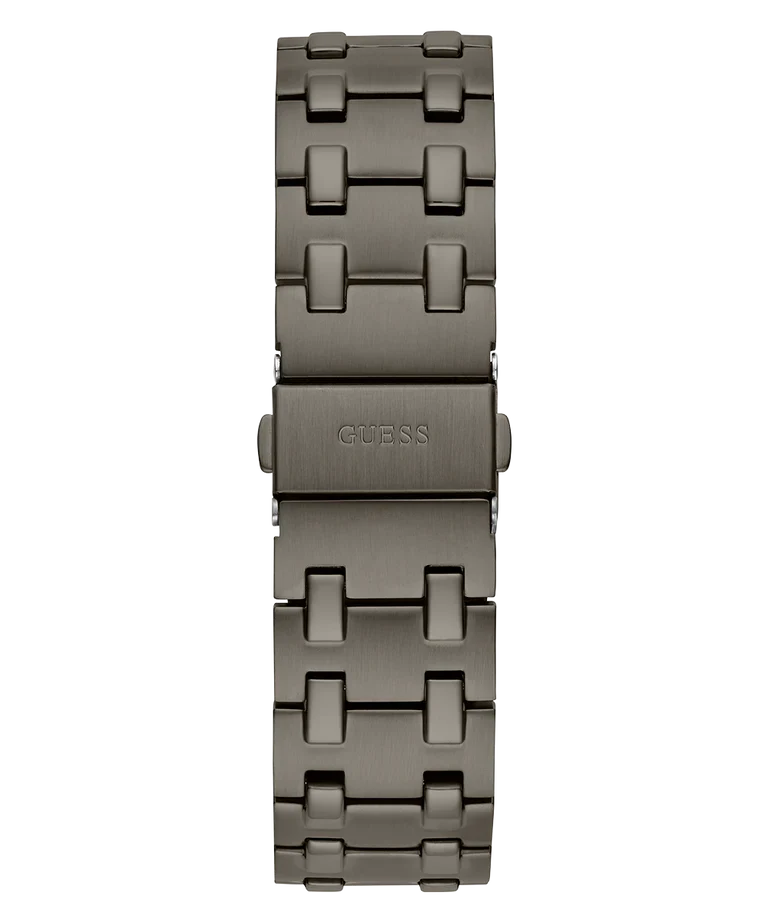 Guess Gunmetal Analog Red Dial Men's Watch- GW0575G5