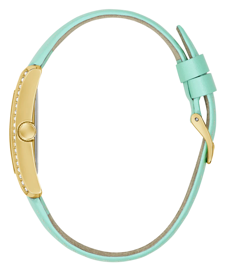 GUESS Green Gold Tone Ladies Watch - GW0875L1