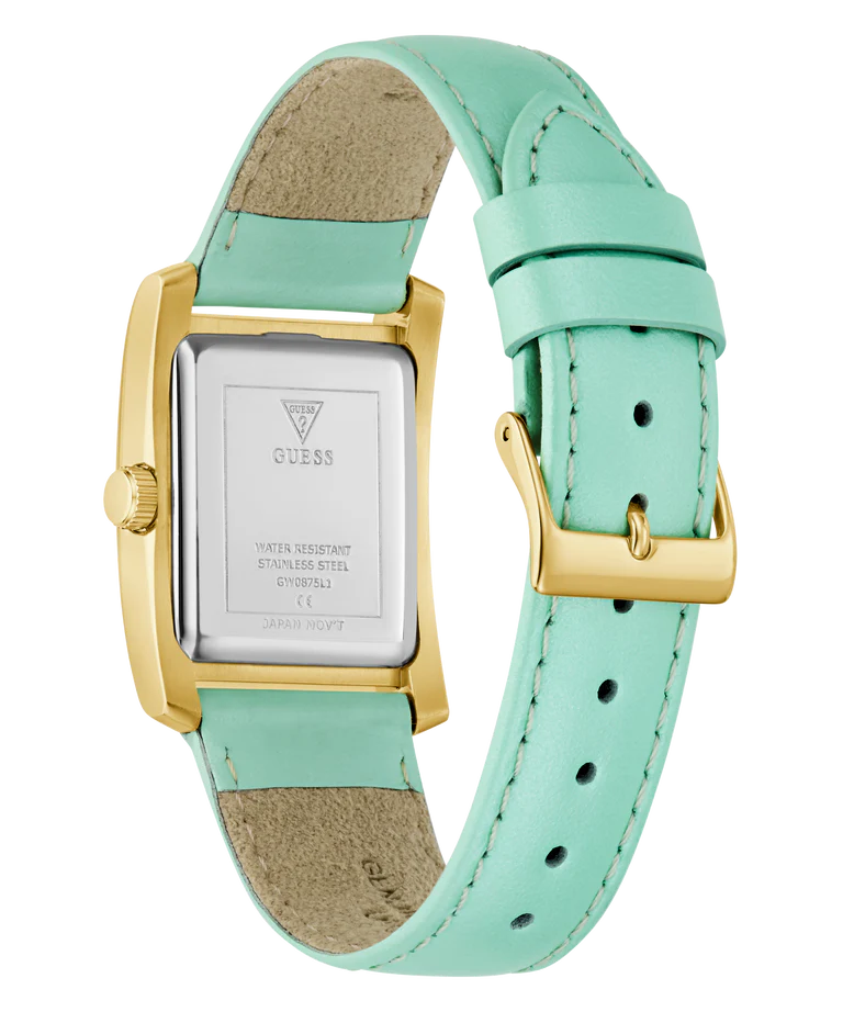 GUESS Green Gold Tone Ladies Watch - GW0875L1
