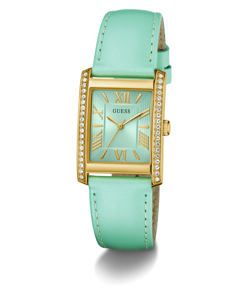 GUESS Green Gold Tone Ladies Watch - GW0875L1