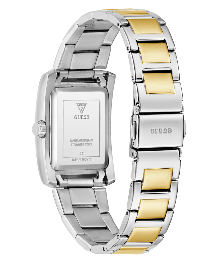 GUESS 2-Tone Black Dial Ladies Watch - GW0876L3