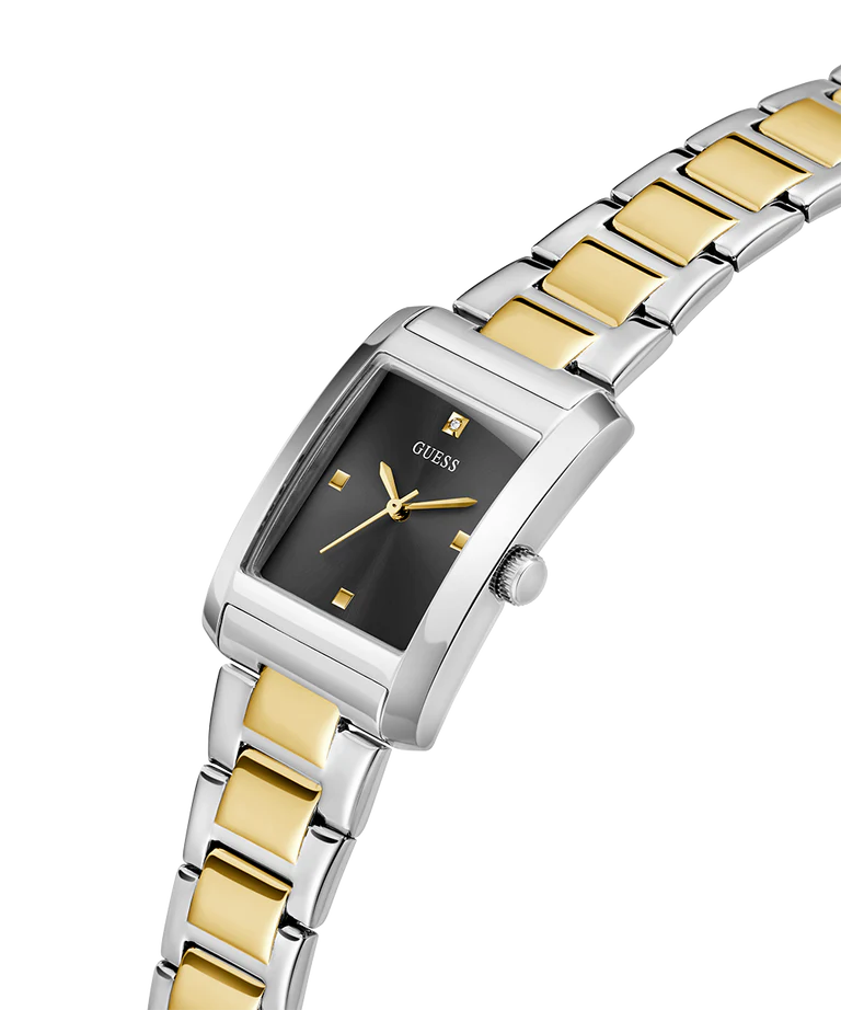 GUESS 2-Tone Black Dial Ladies Watch - GW0876L3