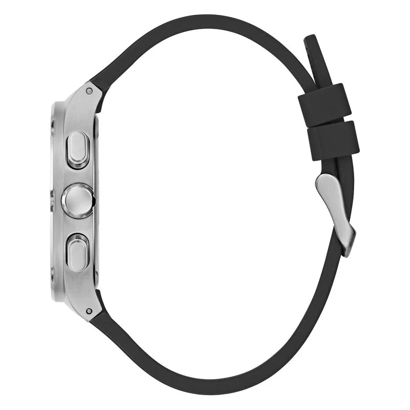 Guess Multifunction Grey Dial Silicone Strap Men's Watch- GW0571G1