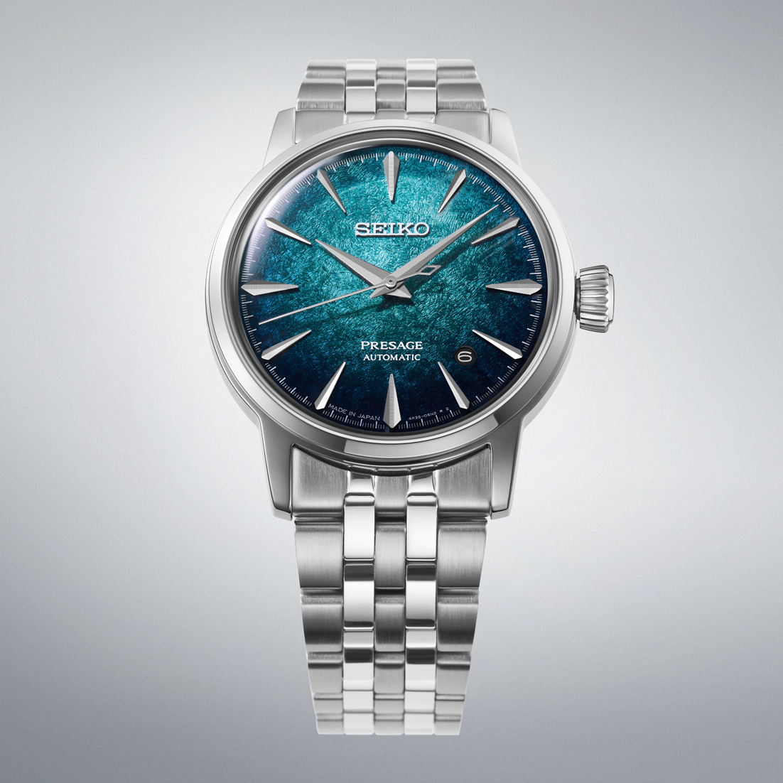 Seiko Presage Cocktail Time Gradient Blue Men's Watch - HCB001
