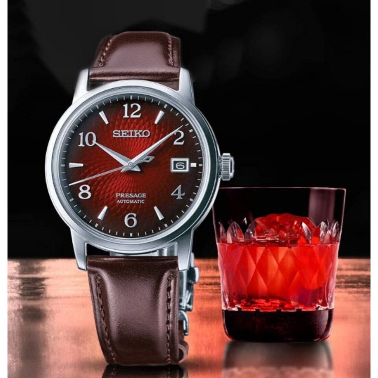 Seiko Presage Cocktail Time Red Dial -SRPE41J1