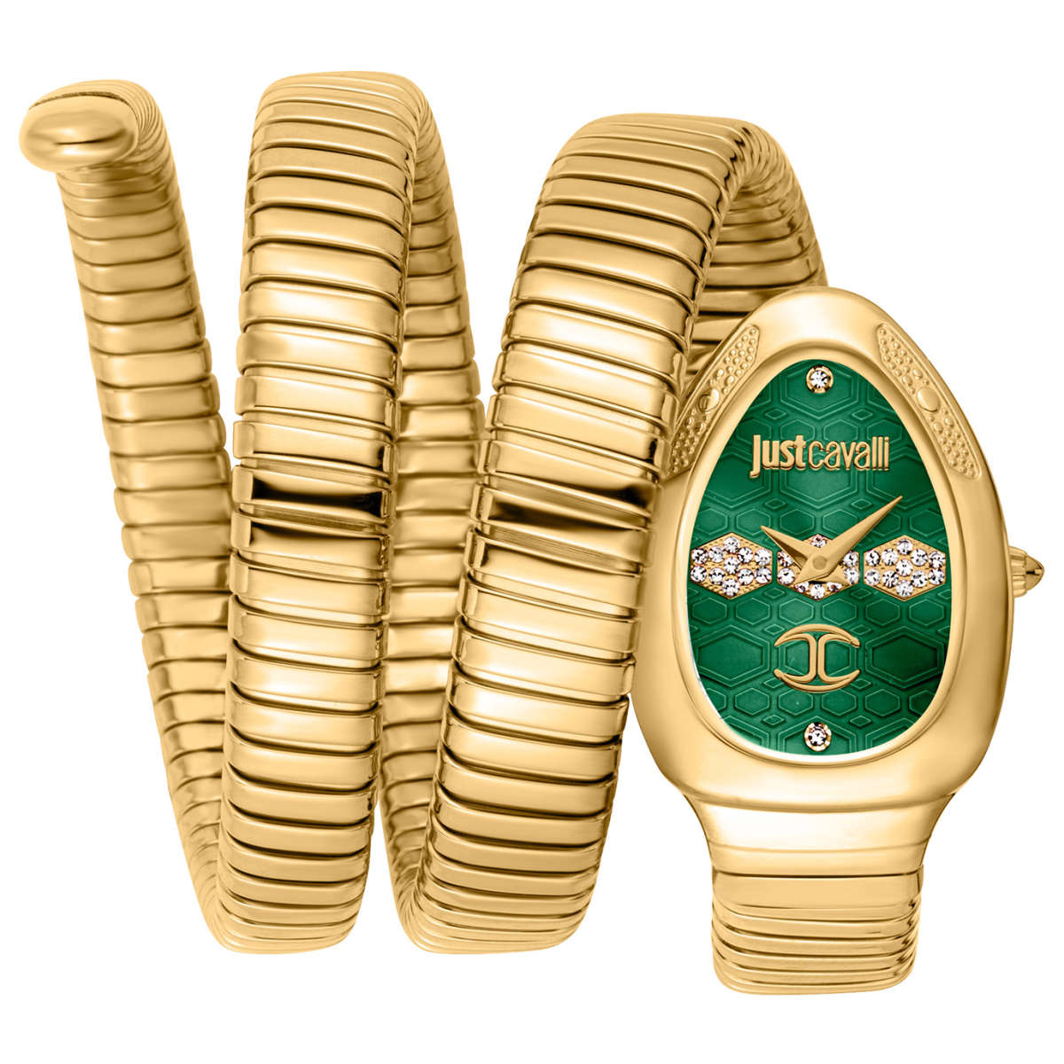 Just Cavalli Snake Design Dual Tone Watch For Women- JC1L232M0035