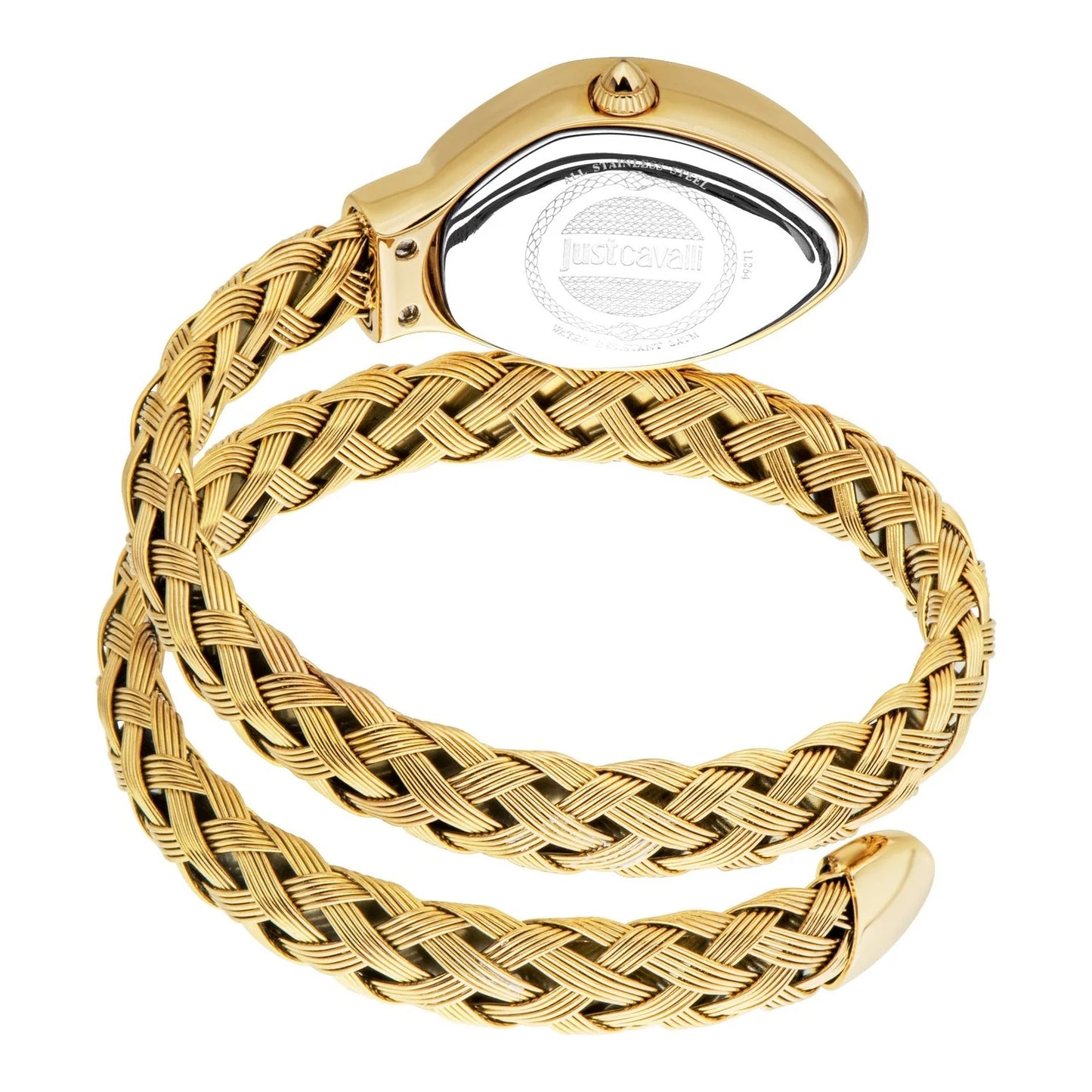 Just Cavalli Signature Snake Bracelet Red Dial Women's Watch - JC1L264M0035