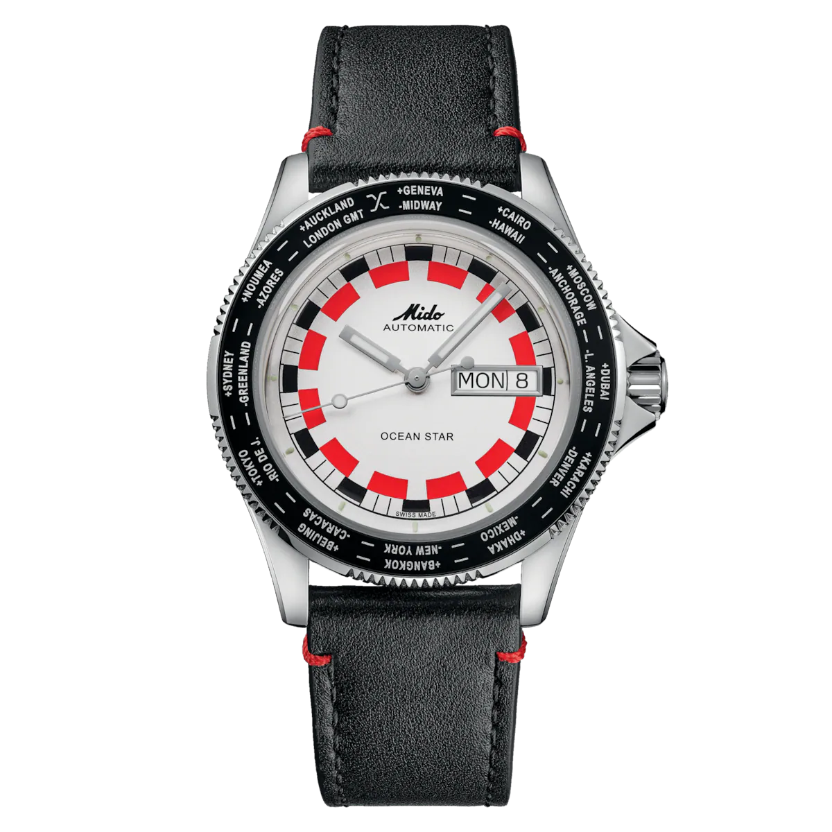 Mido Ocean Star World Timer Men's Watch - M026.830.16.030.00