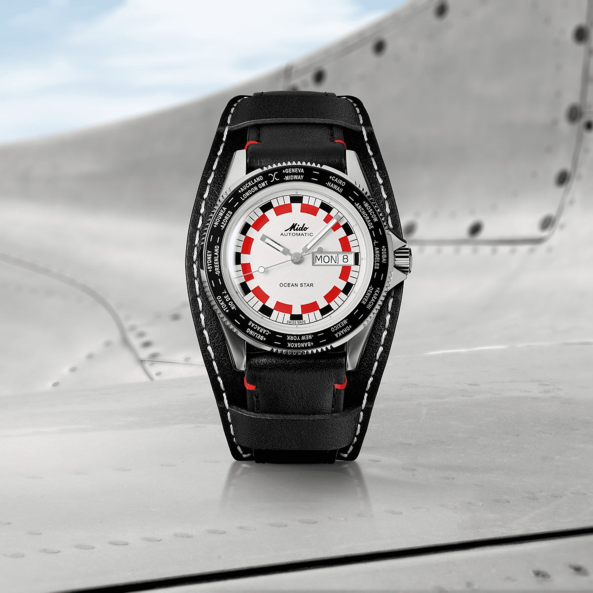 Mido Ocean Star World Timer Men's Watch - M026.830.16.030.00