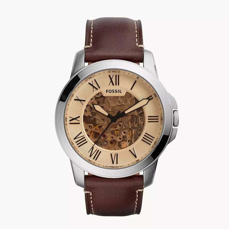 Fossil Grant Skeleton Dial Men's Mechanical Watch - ME3122
