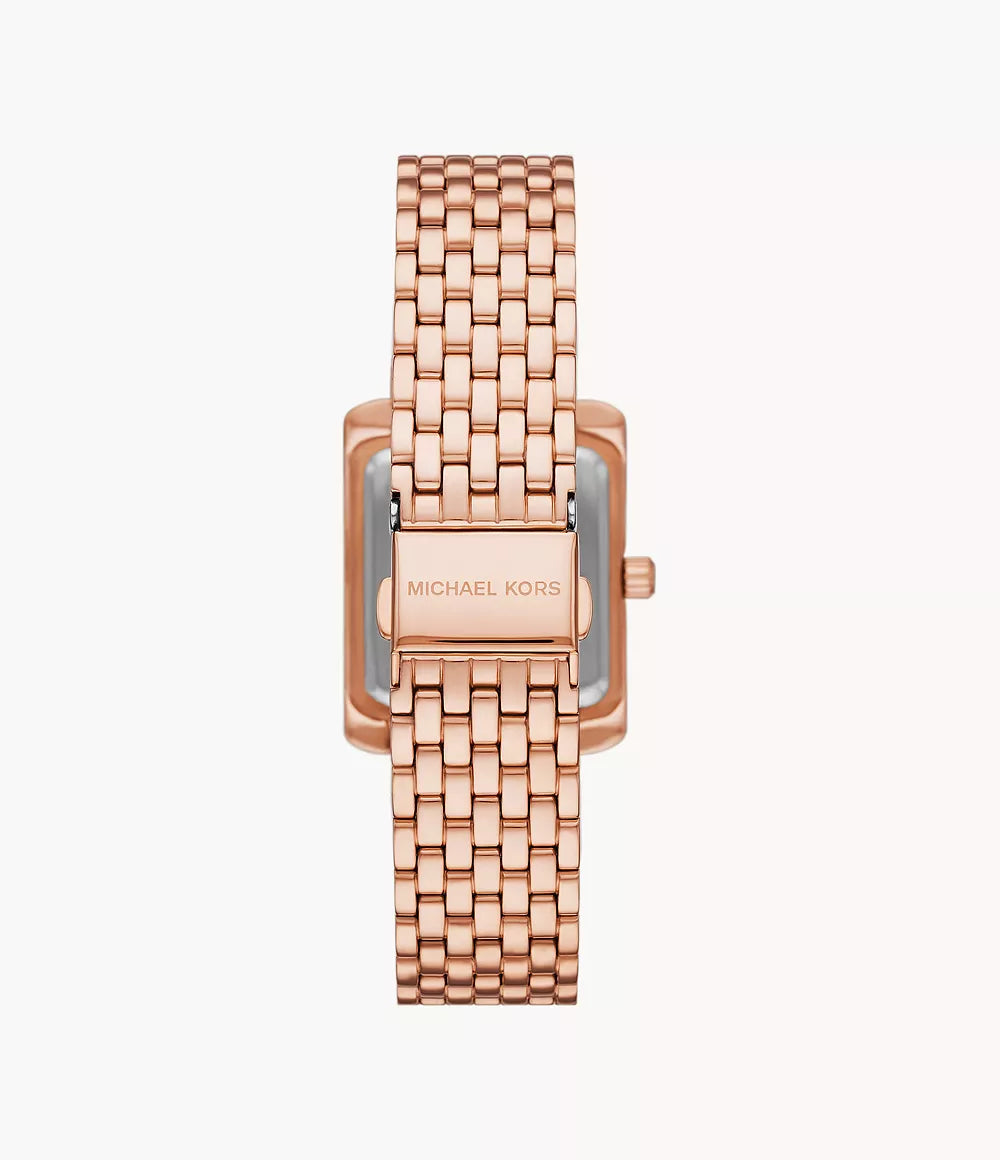 Michael Kors Emery Three Hand Rose Gold Tone Ladies Watch - MK4743