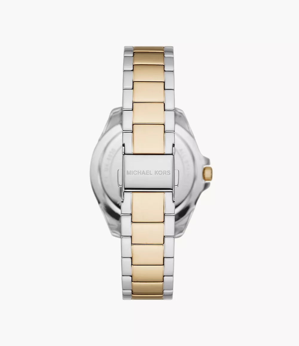 Michael Kors Kacie Three-Hand Dual Tone Ladies Watch- MK6931