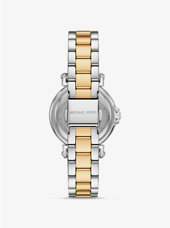 Michael Kors Mini Maren Pave Dual Tone Ladies Watch- Mk7492