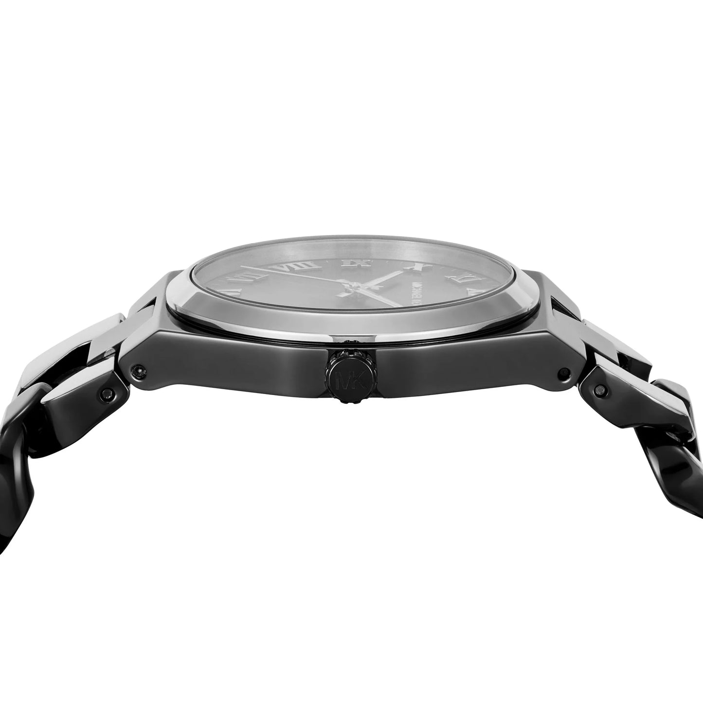 Michael Kors Lennox Two Tone Analogue Black Dial Ladies Watch - MK7502