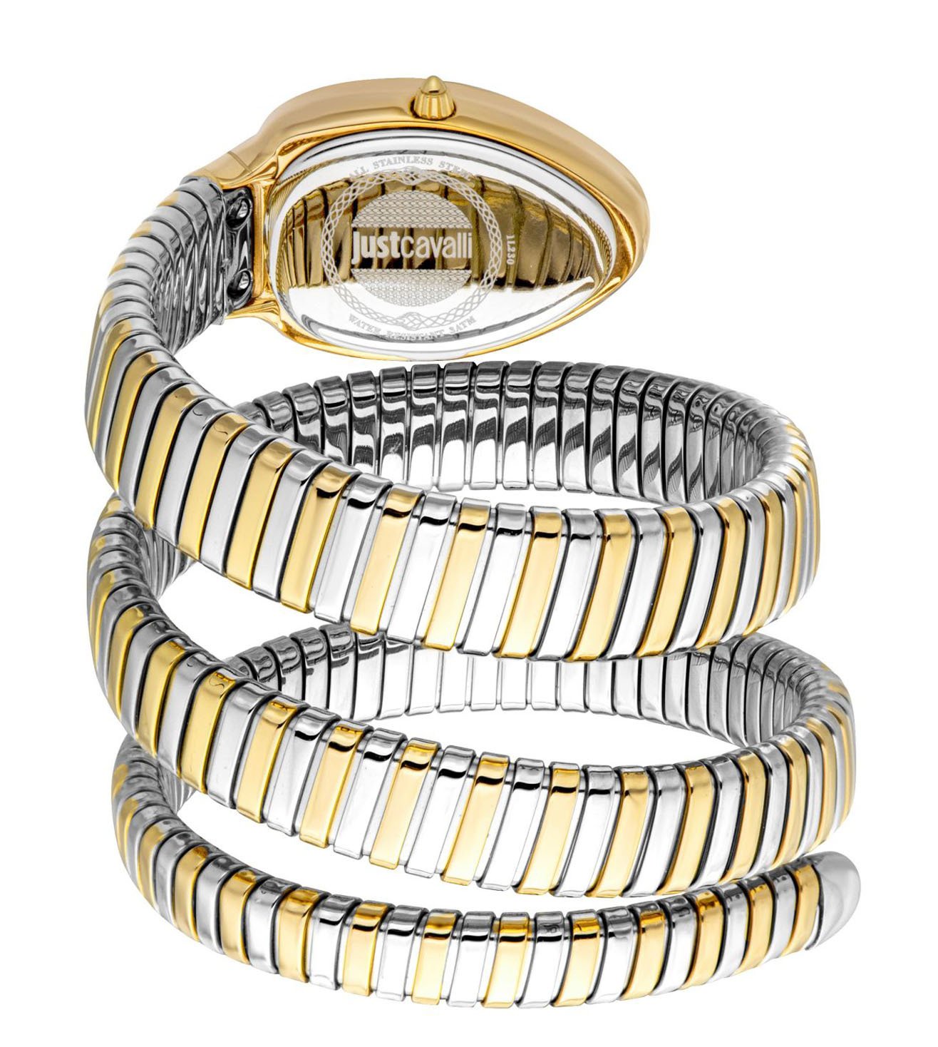 Just Cavalli Vezzoso Dual tone White dial Ladies Watch- JC1L230M0065