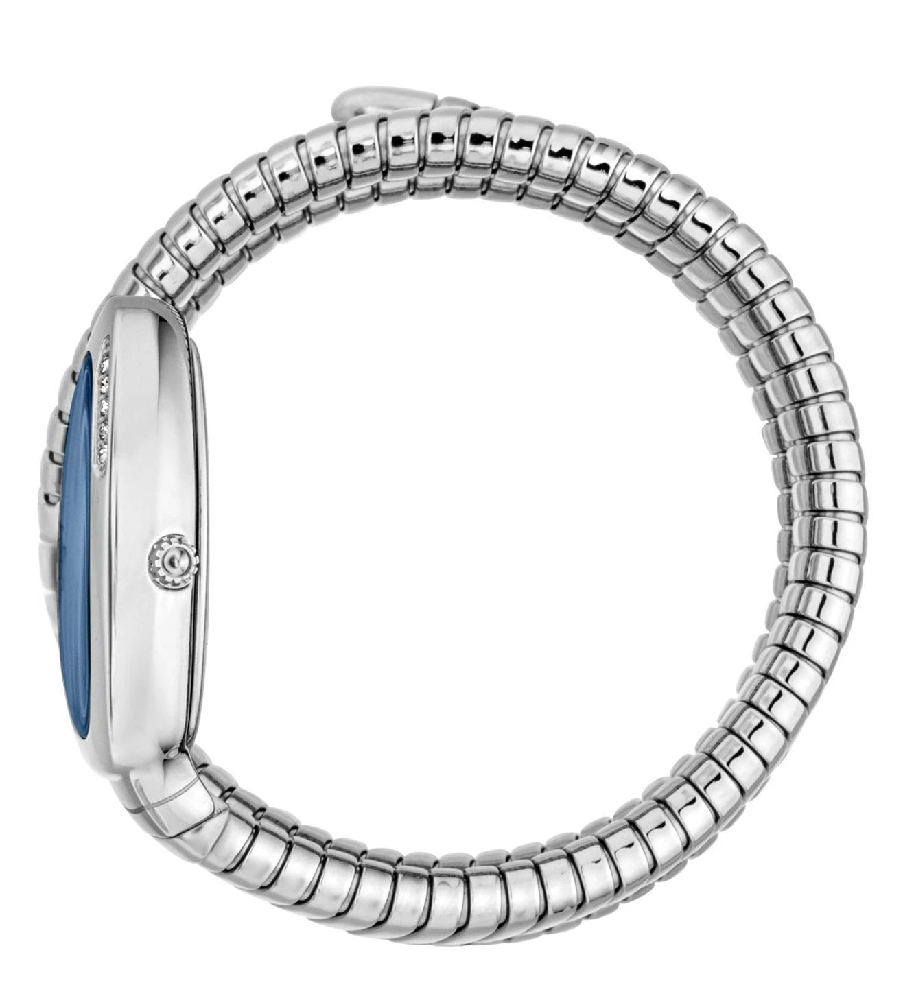 Just Cavalli Vezzoso Silver Snake Design ladies Watch- JC1L230M0025