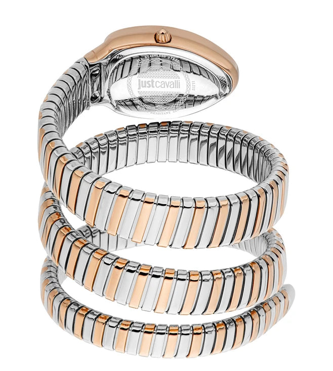 Just Cavalli Snake Design Dual Tone Watch For Women- JC1L232M0065