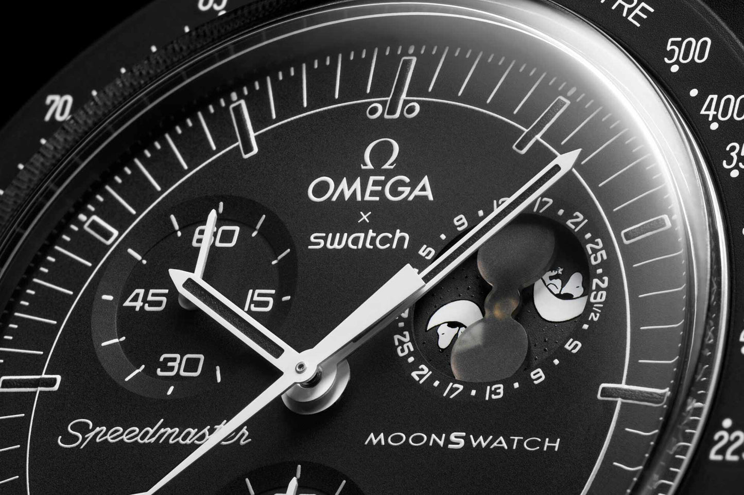 OMEGA x Swatch Mission to the Moonphase Snoopy New Moon Men's Watch - SO33B700