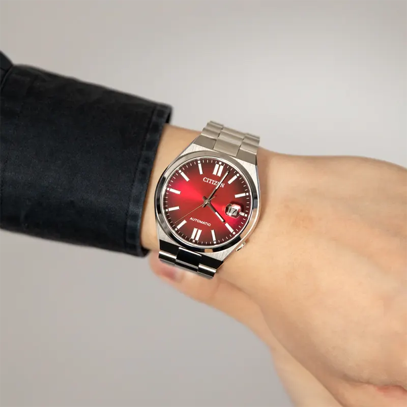 Citizen Tsuyosa Mechanical Red Dial Men's Watch - NJ0150-56W