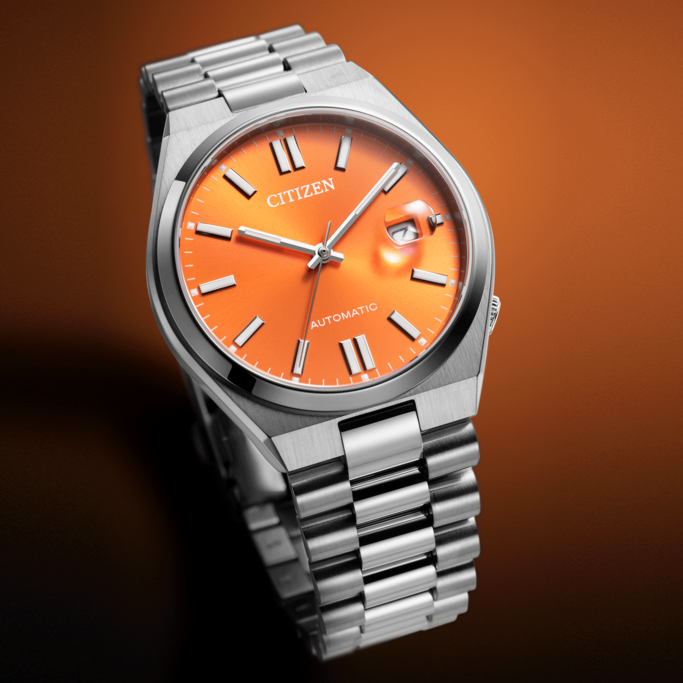 Citizen Tsuyosa Orange Dial Automatic Men's Watch - NJ0151-88Z