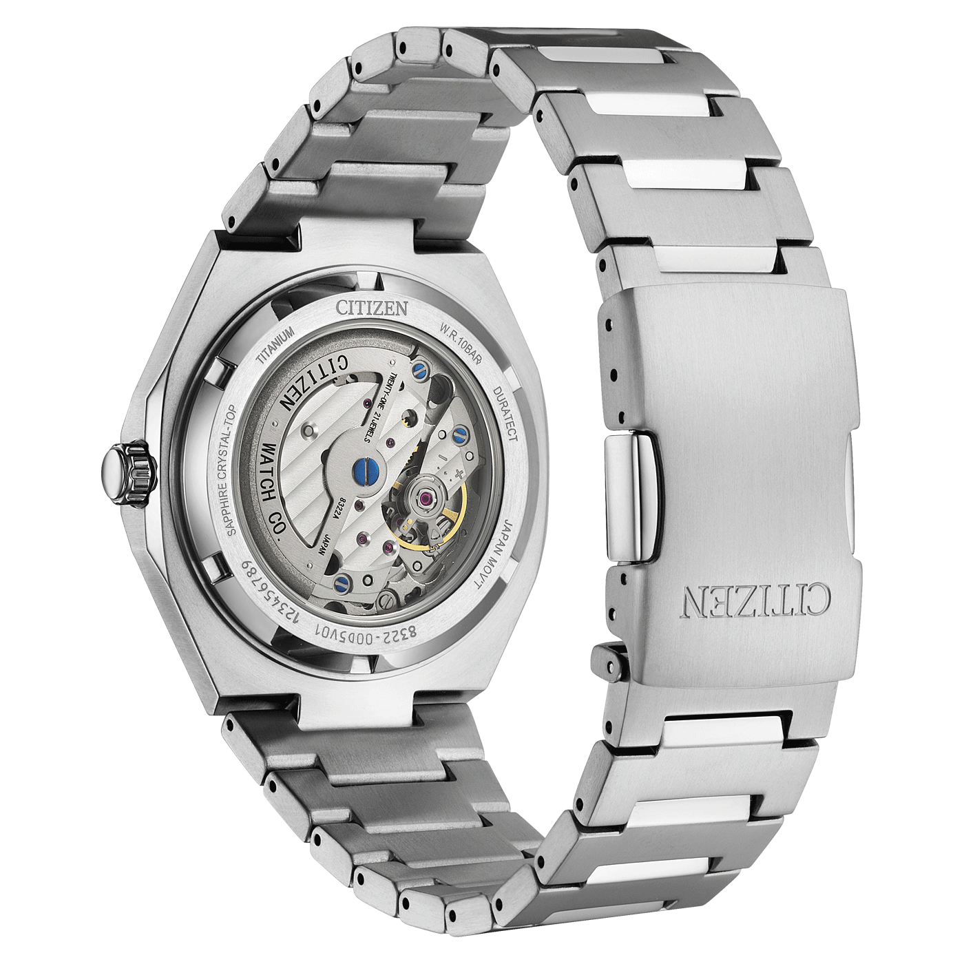Citizen Super Titanium Zenshin 60 Green Dial Automatic with Small Second Men's Watch - NK5020-58X