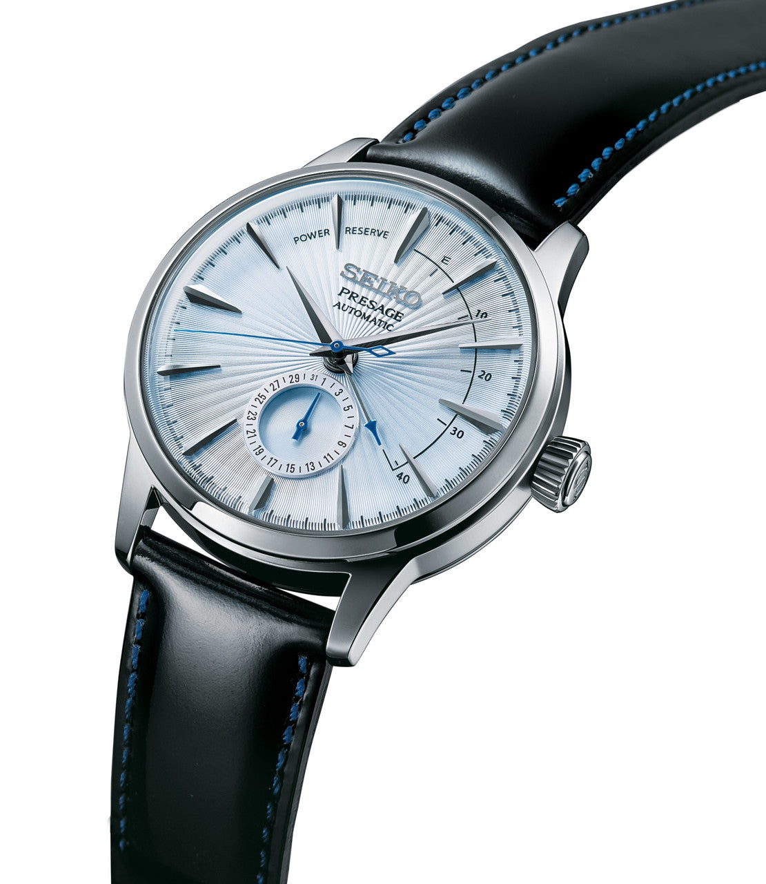Seiko Presage Cocktail Time “Sky Diving” Ice Blue Men's Watch- SSA343J1