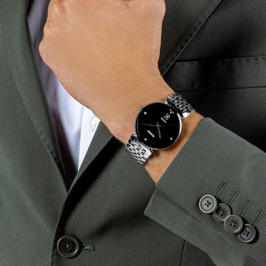 Rado Florence Diamonds Black Dial 38.0mm Watch - R48912713