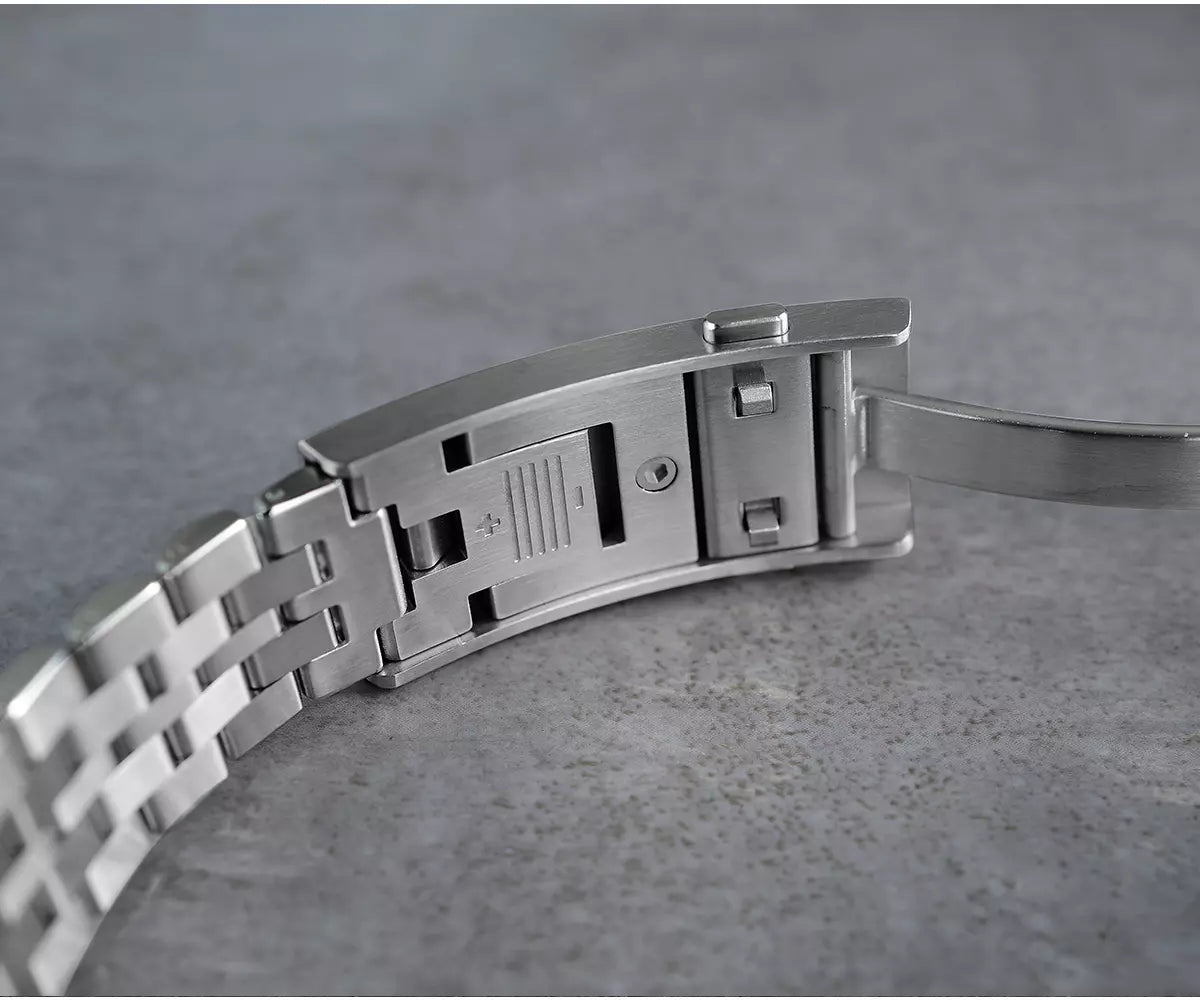 San Martin Blue-Green Dial Men's Watch - SN0144