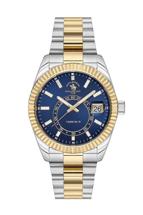 Santa Barbara Polo Club Dual Tone Dial Men's Watch- SB.1.10598-5