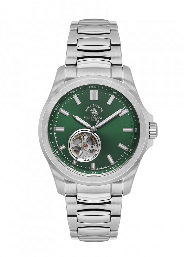 Santa Barbara Polo & Racquet Club Automatic Green Dial Men's Watch - SB.1.10629-4