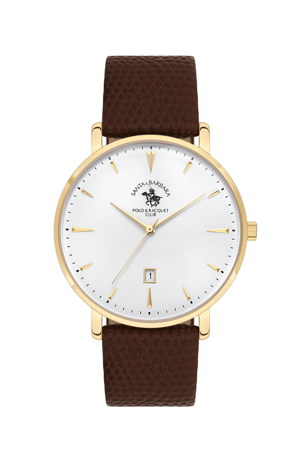 Santa Barbara Polo & Racquet Club White Dial Men's Watch - SB.8.10006-5