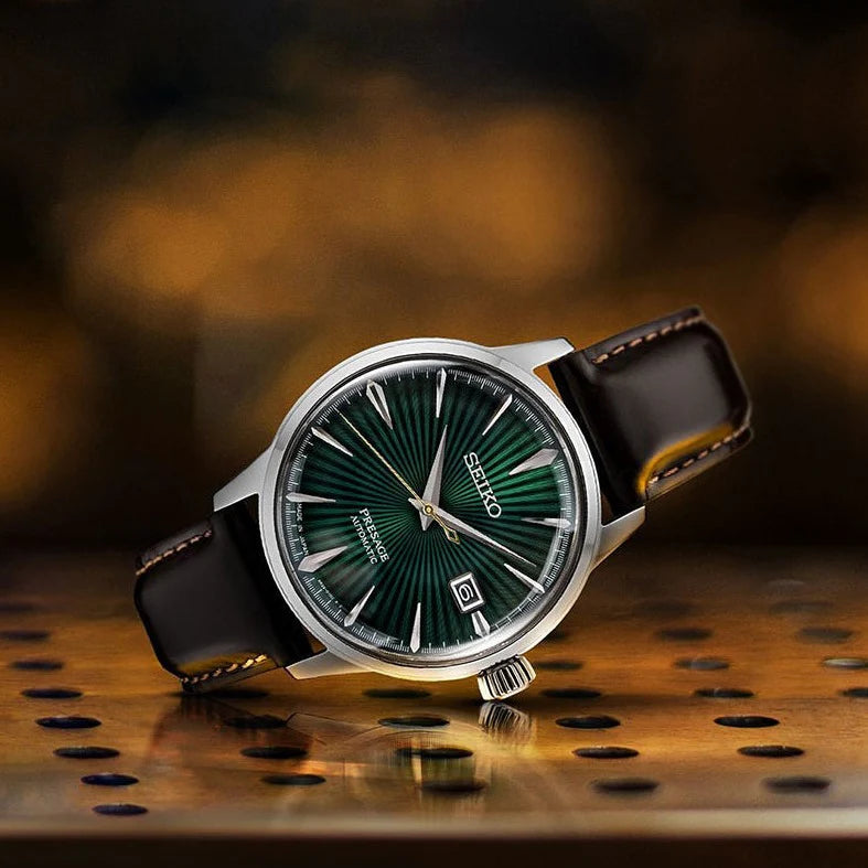 Seiko Presage Cocktail Time Green Dial Men's Automatic Watch - SRPD37