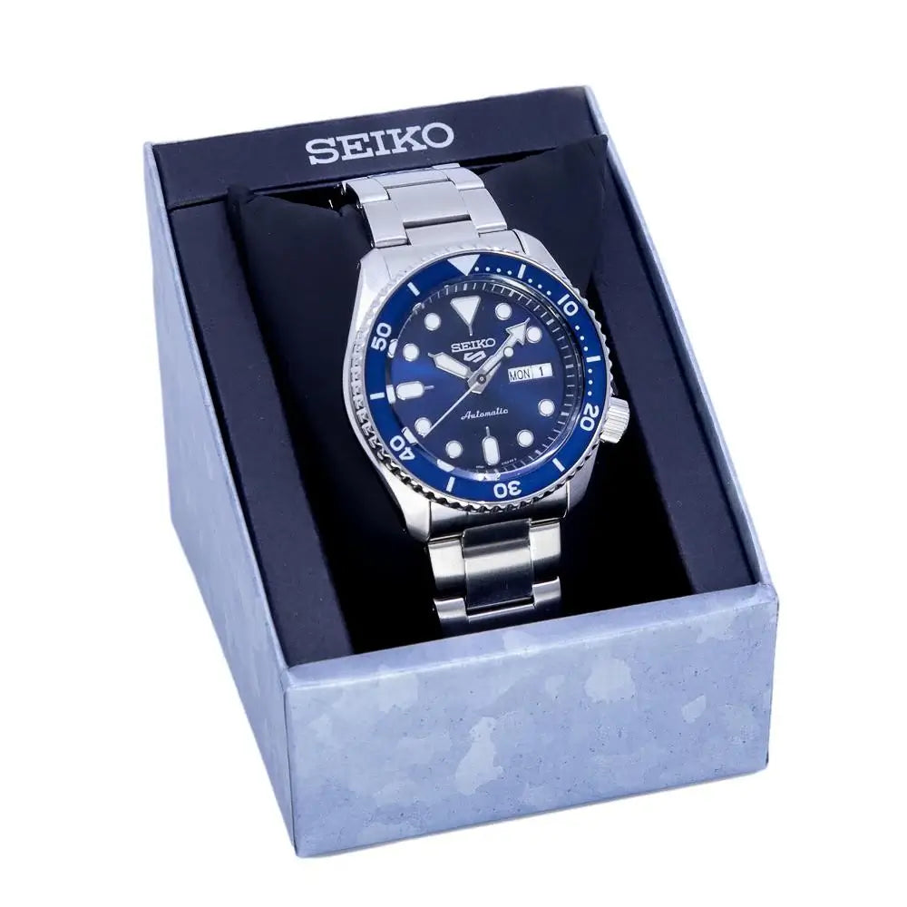 Seiko5 Sports Blue Dial Men's Automatic Watch- SRPD51K1