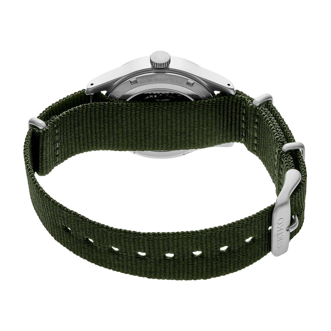 Seiko5 Sports Field Series Green Nato Strap Men's Automatic Watch- SRPG33K1