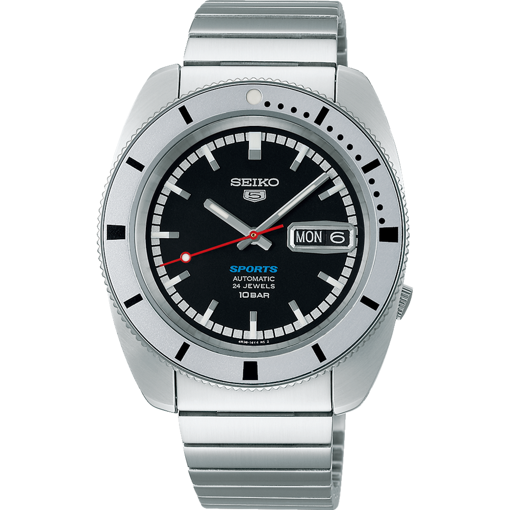 Seiko 5 Sport Heritage 1968 Limited Edition Black Dial Men's Watch - SRPL05K