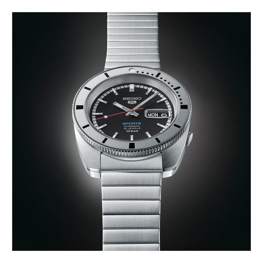 Seiko 5 Sport Heritage 1968 Limited Edition Black Dial Men's Watch - SRPL05K