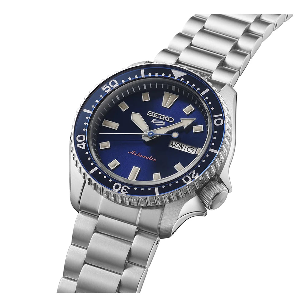 Seiko 5 Sports Blue Dial Automatic Men's Watch - SRPL83