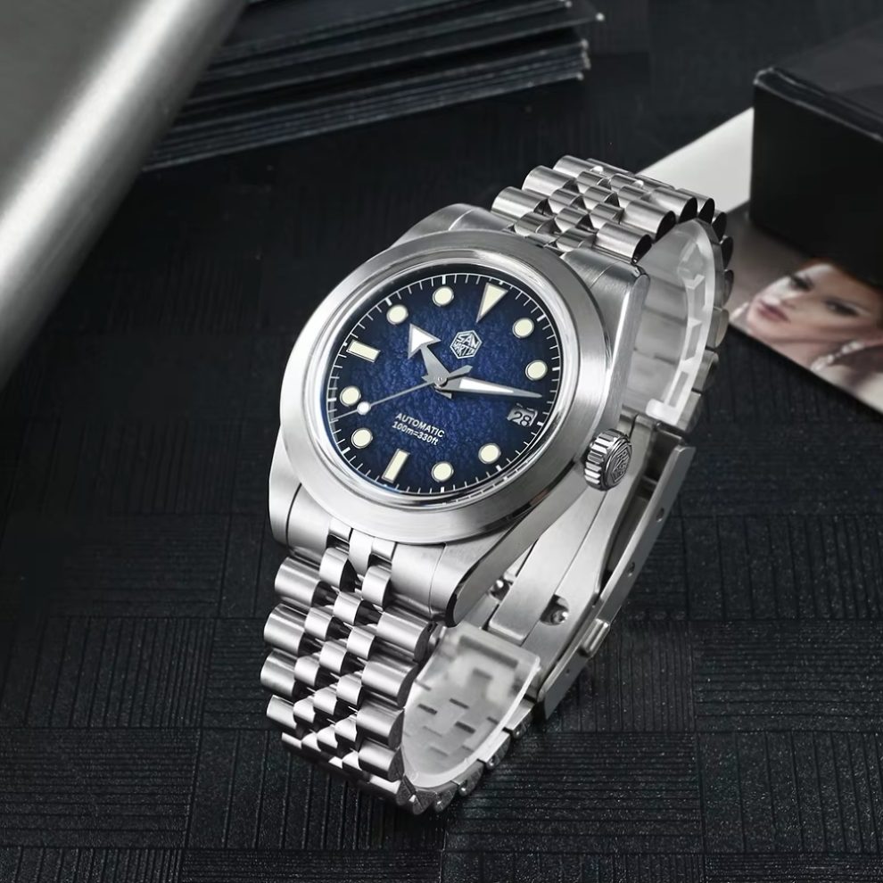San Martin 39mm Blue Dial Men's Watch - SN0053-G2
